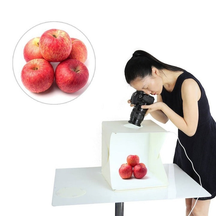 Mini studio foto portabil – pentru produse mici și mari, accesorii incluse