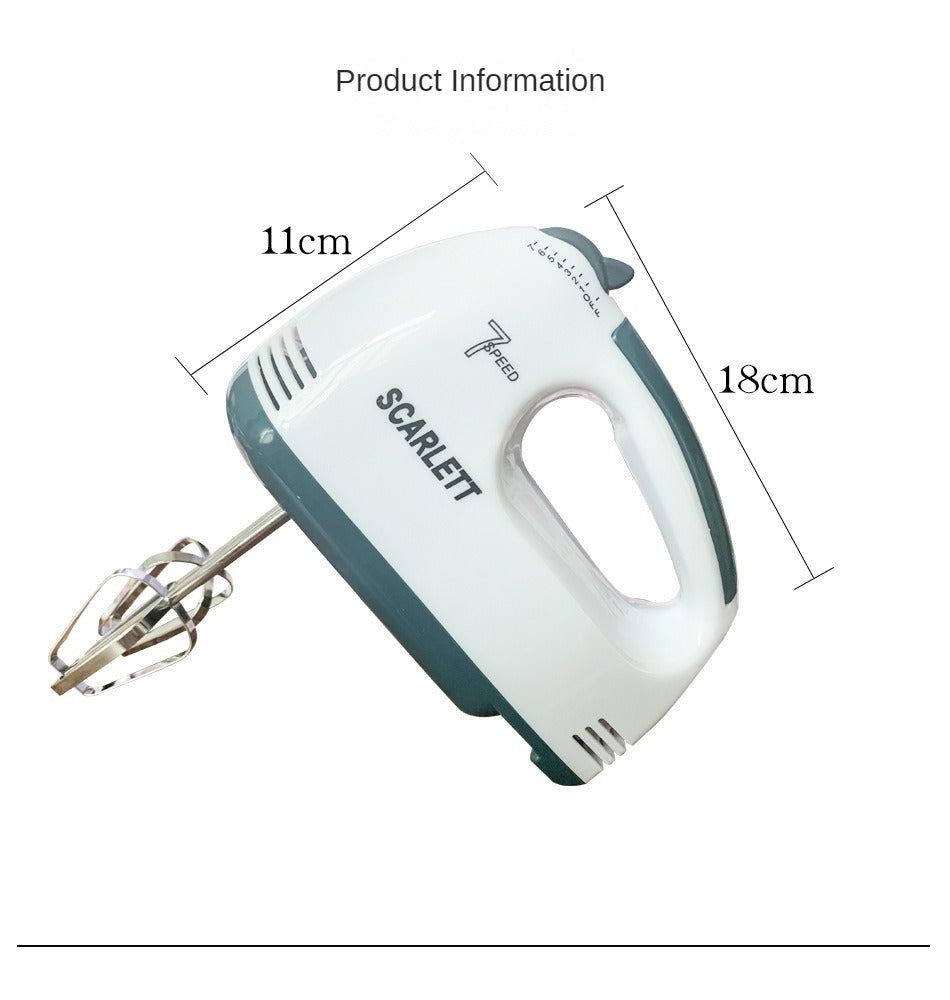 Mixer electric Scarlett 300W – 7 viteze, compact și silențios, Alb