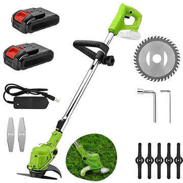 Motocoasă electrică 48V – cu 2 acumulatori 4000mAh, 18000 RPM