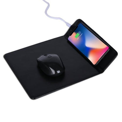 Mousepad gaming 3-în-1 cu încărcare wireless 15W și suport telefon – Compatibil Qi