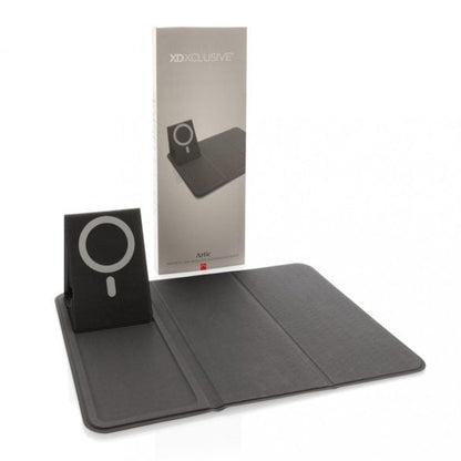 Mousepad pliabil cu încărcător wireless 10W – Suport telefon, USB-C, compatibil Qi