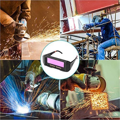 Ochelari sudură LCD cu auto-întunecare și protecție UV/IR, solari