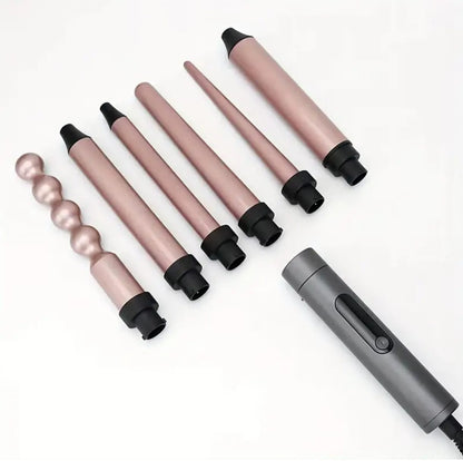 Ondulator păr 7 în 1 – 2 trepte temperatură 180-210°C, pentru păr uscat/ud