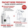 Pachet Bebe 2 în 1 – Incalzitor Portabil Biberoane + Pompa San Electrica Dubla USB – Doar 169 Lei
