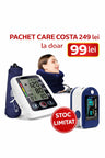 Pachet tensiometru digital + pulsoximetru + guler cervical gonflabil oferta limitata