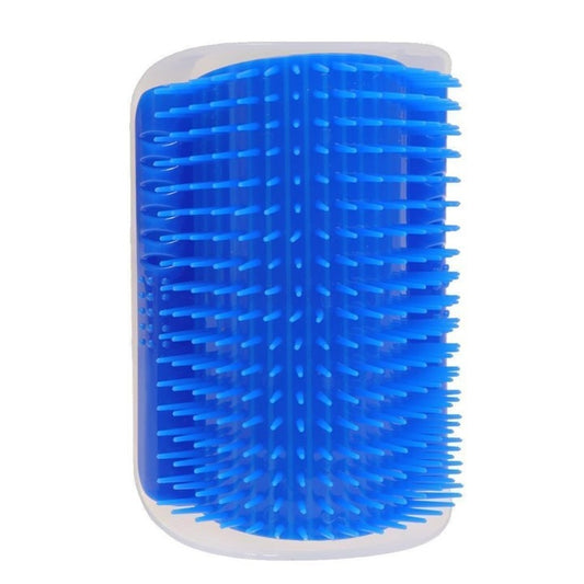 Perie masaj și curățare blană pisici cu Catnip – montaj pe colțuri, 8.5x12.5 cm