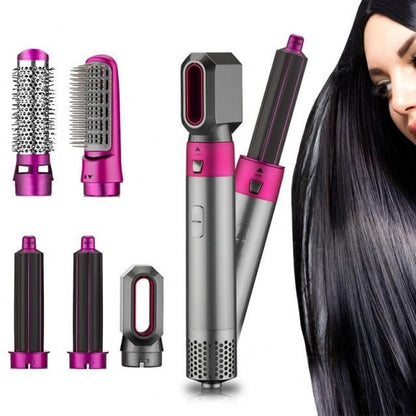 Perie de Par Multifunctionala 5 in 1 Hot Air Styler cu Accesorii