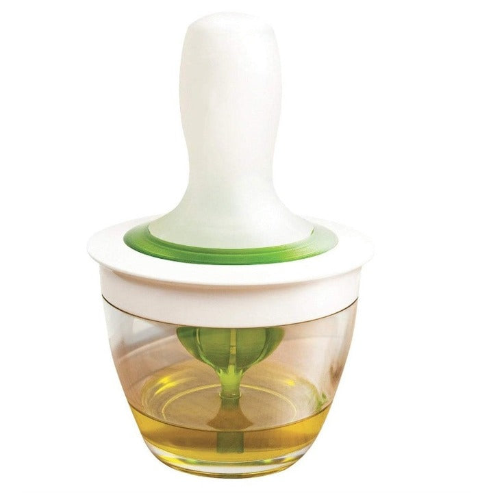 Set perie silicon cu borcan sticlă 150 ml – Rezistentă la căldură, anti-picurare