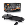 Plita electrica 2 in 1 RAF R5413 1800W 2.5L portabila antiaderenta capac reglaj temperatura
