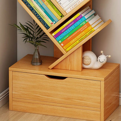 Raft Copac pentru Cărți din Lemn – Bibliotecă Modernă 158x34 cm