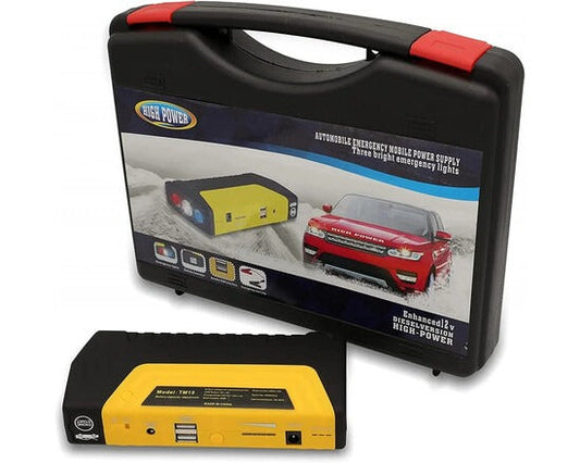 Booster Redresor Auto Jump Starter 50800mAh pentru Diesel/Benzină până la 3000cmc, Power Bank USB, Lanternă LED, Funcții Urgență