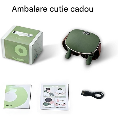Aparat masaj cervical cu incalzire 3 trepte fara fir USB masaj uman umeri gat