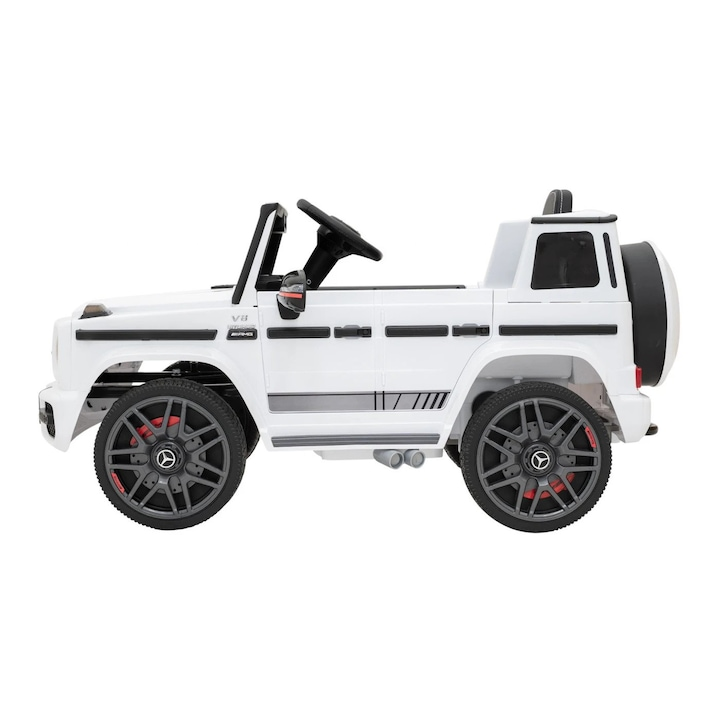 Masinuta electrica copii Mercedes G63 AMG 12V telecomanda roti EVA 2 motoare 3-8 ani