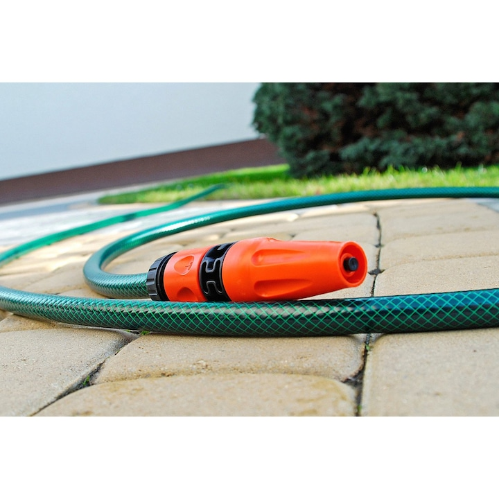 Furtun gradina 20m 1/2 3 straturi cu accesorii stropitor conector set complet