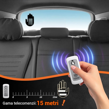 Semn Luminos LED Auto cu Telecomanda, 203 LED-uri, 3 Efecte Luminoase, Universal