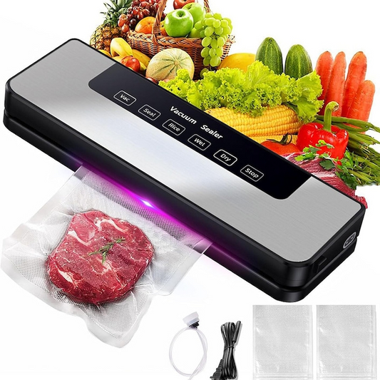 Aparat de vidat alimente 120W 65kPa compact cu 10 pungi vidare