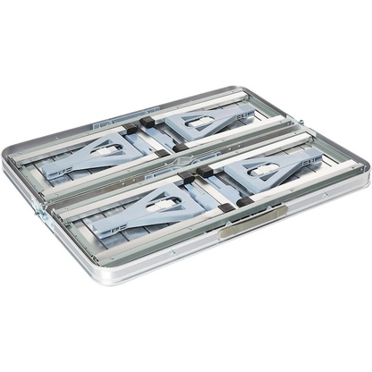 Masa Pliabila Camping Cu 4 Scaune Integrate Din Aluminiu Tip Valiza
