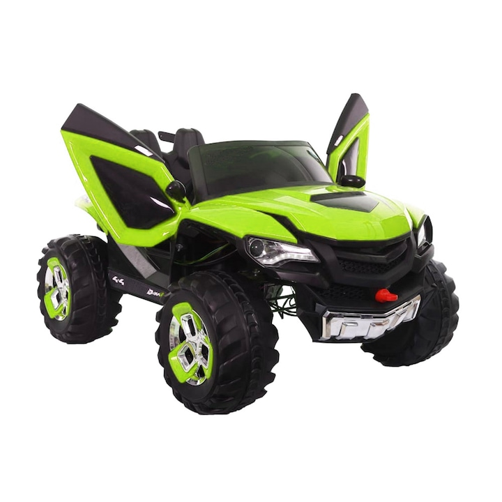 Masinuta Electrica Off-Road 4x4 Pentru Copii – 2 Locuri, 4 Motoare 45W, Roti EVA, Telecomanda si Lumini LED