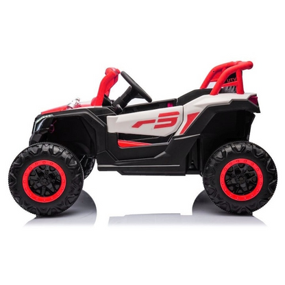 Masinuta electrica buggy copii 4 motoare 3-5 ani rosu albastru