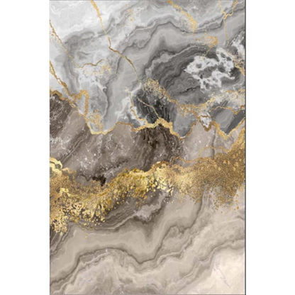 Covor Tenzo 160x200 cm negru auriu sau gri auriu design abstract polipropilena