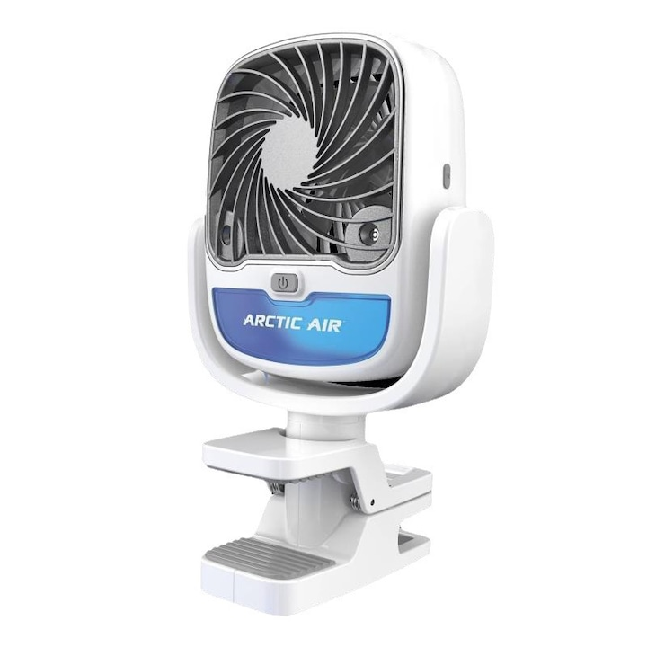 Racitor de Aer Portabil cu Clips Universal, 3 Viteze, Rotire 360°, Reincarcabil USB