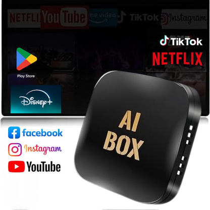 Adaptor AI Box - Transforma CarPlay Cu Fir In Wireless! AI BOX A11 Cu Android Auto, Mirror Link, Aplicatii Video Si Streaming