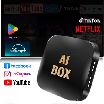 Adaptor AI Box - Transforma CarPlay Cu Fir In Wireless! AI BOX A11 Cu Android Auto, Mirror Link, Aplicatii Video Si Streaming