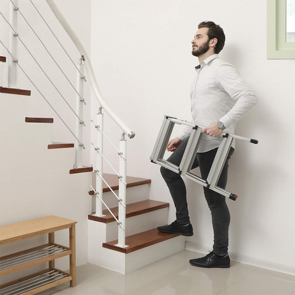 Scara dubla aluminiu 3 trepte pliabila multifunctionala 150kg usoara