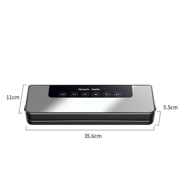 Aparat de vidat alimente 120W 65kPa compact cu 10 pungi vidare