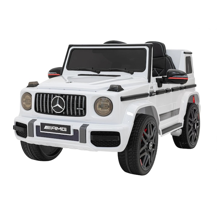 Masinuta electrica copii Mercedes G63 AMG 12V telecomanda roti EVA 2 motoare 3-8 ani