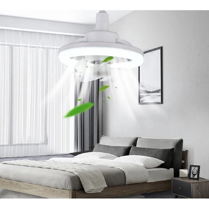 Aplica LED cu Ventilator Incorporat E27, 30W, 3 Functii, 6500K, 2400lm