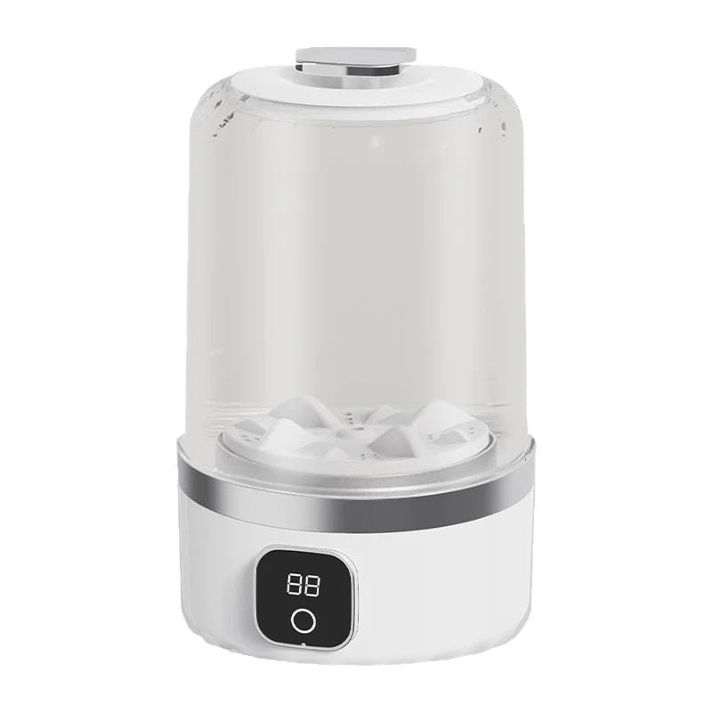 Mini Masina de Spalat Portabila 1L, Baterie Reincarcabila, USB Type-C, 2 Moduri, Alba