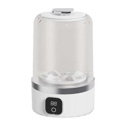 Mini Masina de Spalat Portabila 1L, Baterie Reincarcabila, USB Type-C, 2 Moduri, Alba
