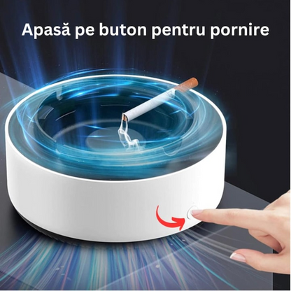 Scrumiera electrica purificare aer 1+1 gratis anti miros pastila odorizanta