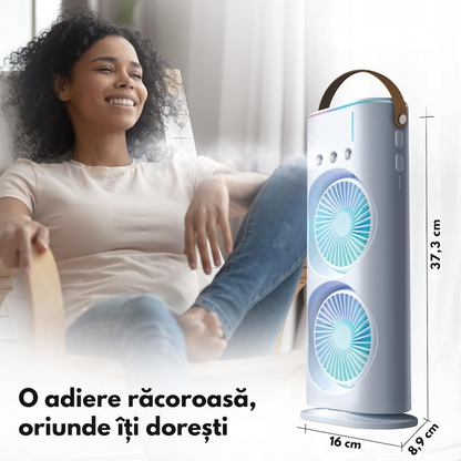 Ventilator de Birou cu Umidificare si Telecomanda – Racorire Inteligenta pentru Zilele Toride