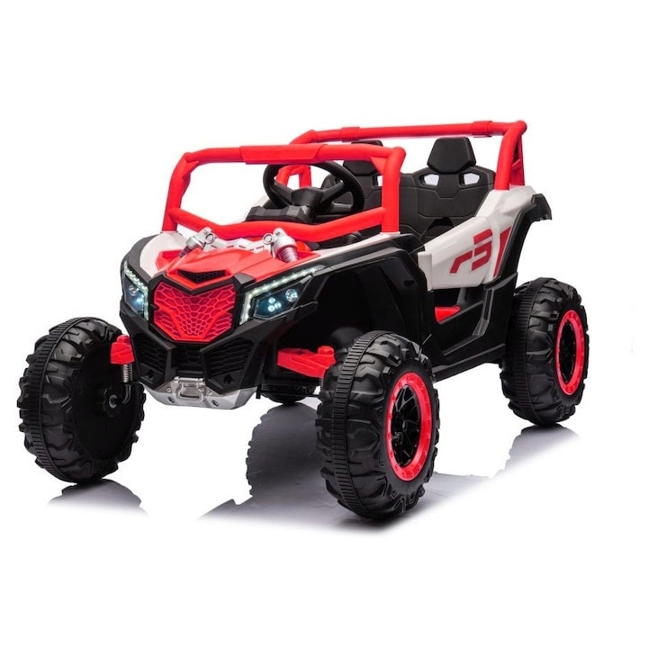 Masinuta electrica buggy copii 4 motoare 3-5 ani rosu albastru