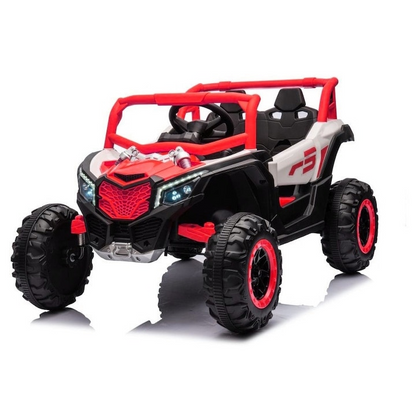 Masinuta electrica buggy copii 4 motoare 3-5 ani rosu albastru