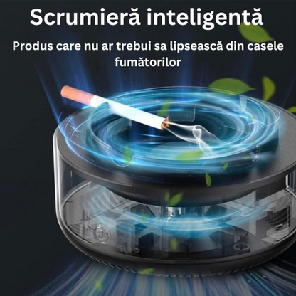 Scrumiera electrica purificare aer 1+1 gratis anti miros pastila odorizanta