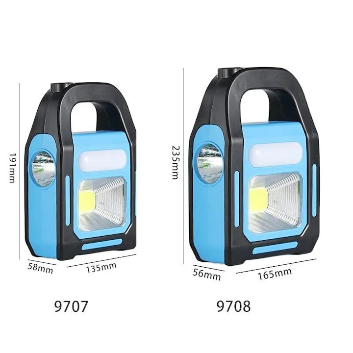 Lanterna solara USB Hurry Bolt 100lm LED reincarcabila camping exterior