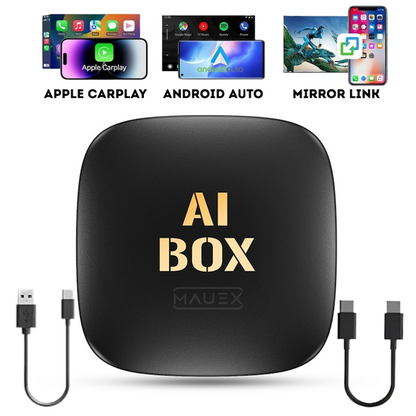 Adaptor AI Box - Transforma CarPlay Cu Fir In Wireless! AI BOX A11 Cu Android Auto, Mirror Link, Aplicatii Video Si Streaming