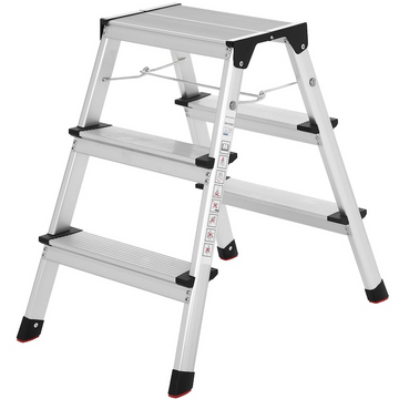Scara dubla aluminiu 3 trepte pliabila multifunctionala 150kg usoara