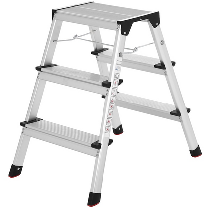 Scara dubla aluminiu 3 trepte pliabila multifunctionala 150kg usoara
