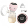 Pompa de San Electrica Portabila, Ecran Tactil LED, 3 Moduri, 9 Niveluri, Anti-Reflux, Roz