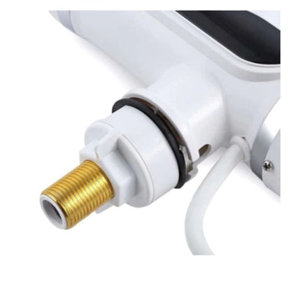 Robinet Electric Instant cu Afișaj LCD – Încălzire Rapidă a Apei, Montaj Ușor, Alb, prindere Chiuveta