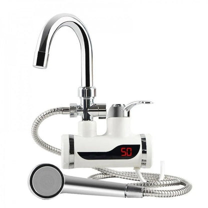 Robinet electric instant cu dus – încalzire apa, montaj perete, afisaj LCD