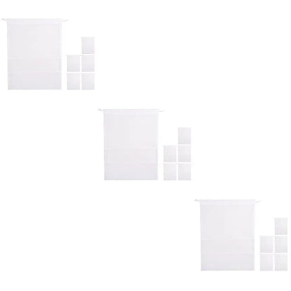 Saci pentru încălțăminte 12 buc, non-woven, albi, 44×32 cm
