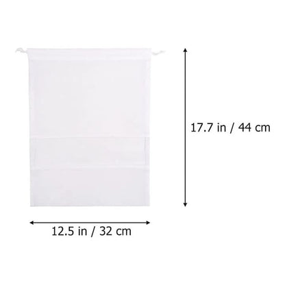 Saci pentru încălțăminte 12 buc, non-woven, albi, 44×32 cm