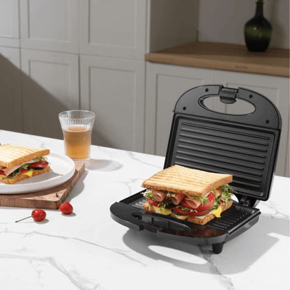 Sandwich Maker Starlux 750W pentru 2 Sandwich-uri, Plăci Grill Antiaderente