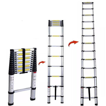 Scară Telescopică Pliabilă din Aluminiu 2,9 m