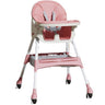 Scaun de Masa Bebe Multifunctional 6+ Luni, Balansoar, Roz, Spatar Reglabil